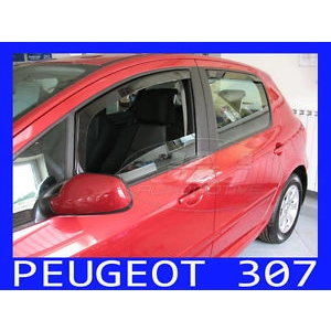 Peugeot 307 Yrs 01-08 5drs Brand New Heko 4 Piece Wind Deflectors 26119