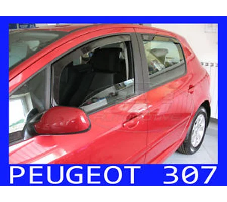 Peugeot 307 Yrs 01-08 5drs Brand New Heko 4 Piece Wind Deflectors 26119