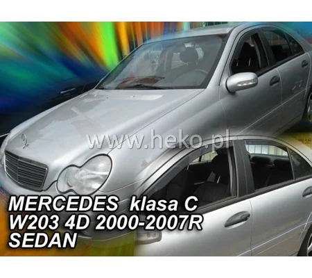 Mercedes C Class W203 Yrs 01-07 Brand New Heko 4 Piece Wind Deflectors 23267