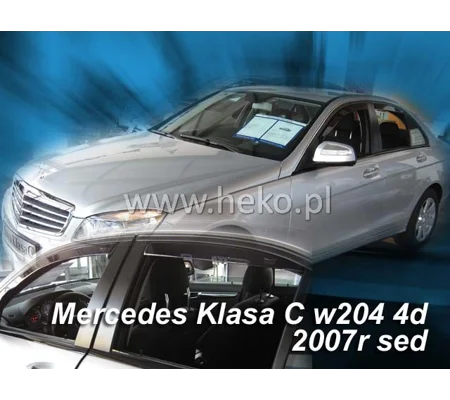 Mercedes C Class W204 Yrs 08-14 Brand New Heko 4 Piece Wind Deflectors 23258