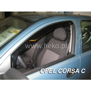 Opel/Vauxhall Corsa C Yrs 01-06 3Drs Hatchback Brand New Heko 2 Piece Wind Deflectors 25344