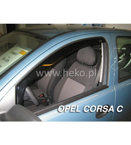 Opel/Vauxhall Corsa C Yrs 01-06 3Drs Hatchback Brand New Heko 2 Piece Wind Deflectors 25344