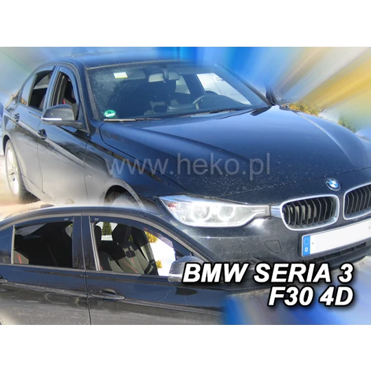 BMW 3 Series F30 Yrs 11-on 4 Drs Saloon Brand New Heko 4 Piece Wind Deflectors 11150