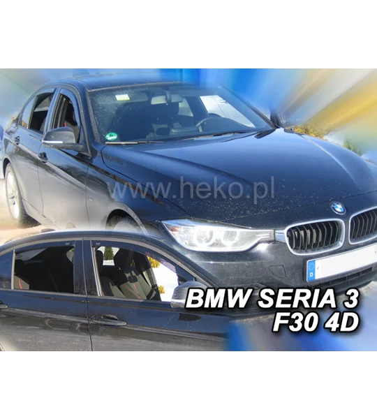 BMW 3 Series F30 Yrs 11-on 4 Drs Saloon Brand New Heko 4 Piece Wind Deflectors 11150