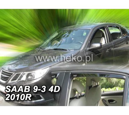 Saab 9-3 Yrs 4dr Saloon Yrs 02-12 Brand New Heko 4 Piece Wind Deflectors 28105