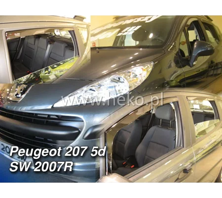 Peugeot 207 Yrs 06-12 5drs Brand New Heko 4 Piece Wind Deflectors 26128