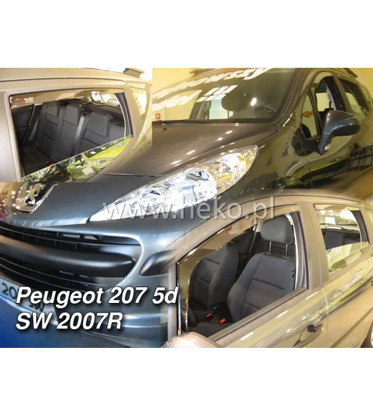 Peugeot 207 Yrs 06-12 5drs Brand New Heko 4 Piece Wind Deflectors 26128