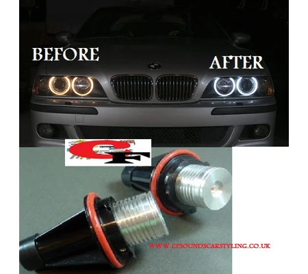 BMW E39 5 5eries Yrs 00-03 LED Xenon White Angeleyes Halo Module Marker LED