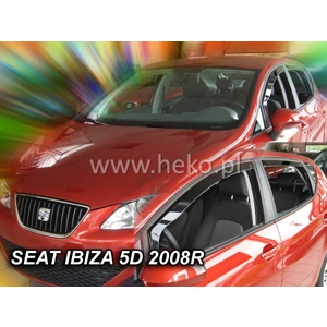Seat Ibiza 5Drs MK IV 6J Yrs 08-17 Brand New Heko 4 Piece Wind Deflectors Heko 28234