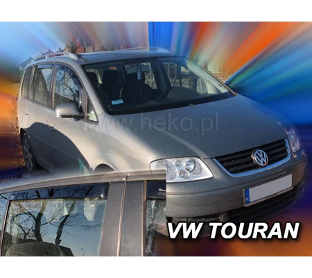 VW Touran Yrs 03-15 Brand New Heko 4 Piece Wind Deflectors 31143