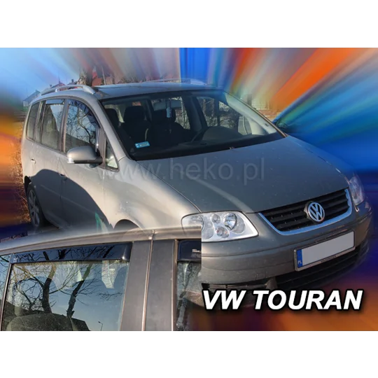 VW Touran Yrs 03-15 Brand New Heko 4 Piece Wind Deflectors 31143