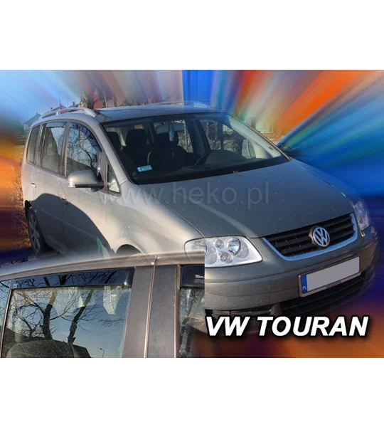 VW Touran Yrs 03-15 Brand New Heko 4 Piece Wind Deflectors 31143
