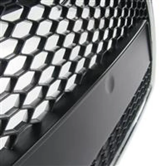 Audi A4 B8 Yrs 08-12 ,Honeycomb Black Grill Chrome Surround JOM
