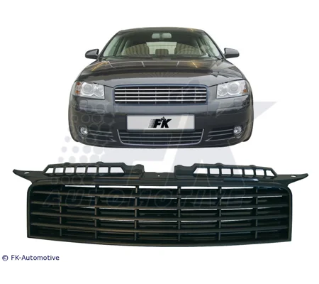 Audi A3 8P Yrs 03-05 ,SPORTS Grill DEBADGED BADGELESS BLACK