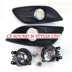 Ford Focus MKII Facelift Yrs 08-11 Foglights & Grills KIT Plastic Standard Bumper