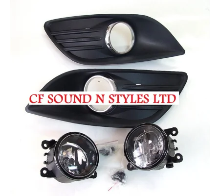Ford Focus MKII Facelift Yrs 08-11 Foglights & Grills KIT Plastic Standard Bumper COPY
