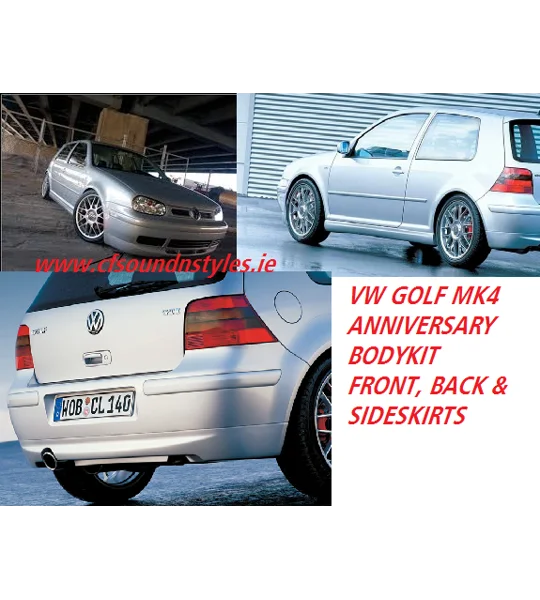 VW Golf MK 4 Yrs 98-04 Anniversary OEM Plastic Bodykit Bumper Lip Kit