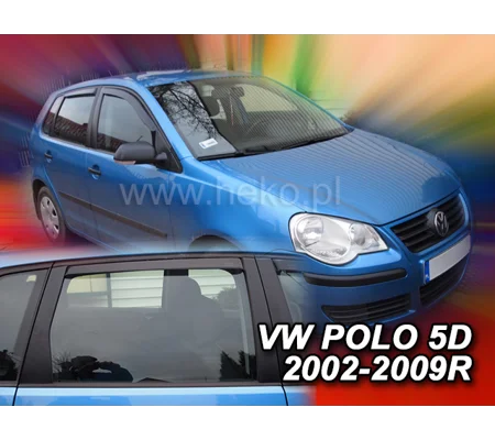 VW Polo 9N Yrs 02-09 5Drs Brand New Heko 4 Piece Wind Deflectors 31136