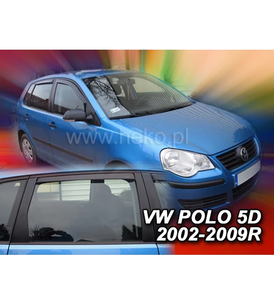 VW Polo 9N Yrs 02-09 5Drs Brand New Heko 4 Piece Wind Deflectors 31136