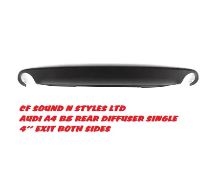 Audi A4 B8 Saloon SE Yrs 08-12, Rear Diffuser Single Exit Both Sides