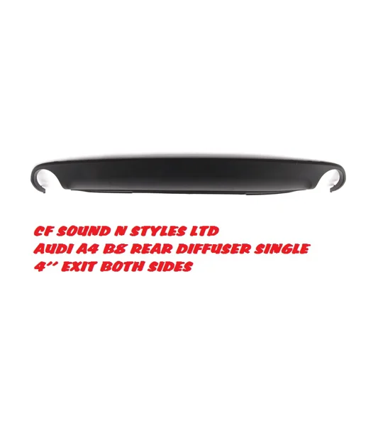 Audi A4 B8 Saloon SE Yrs 08-12, Rear Diffuser Single Exit Both Sides