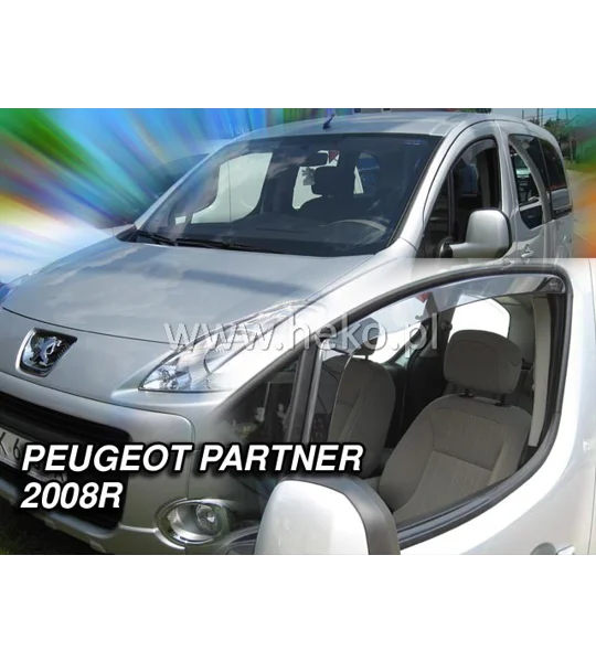 Citreon Berlingo II, Peugeot Partner II Yrs 08-on , Brand New Heko 2 Piece Wind Deflectors 26133