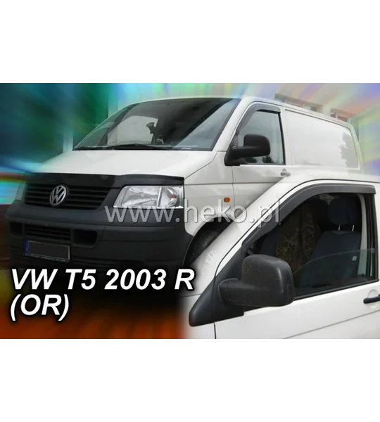 VW Transporter T5.5 Van Yrs 11- on- Brand New Heko 2 Piece Wind Deflectors