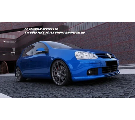 VW Golf MK 5 Yrs 05-09, VOTEX FRONT BUMPER LIP SPLITTER NEW PLASTIC