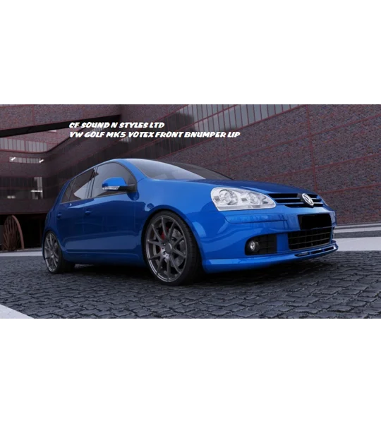 VW Golf MK 5 Yrs 05-09, VOTEX FRONT BUMPER LIP SPLITTER NEW PLASTIC
