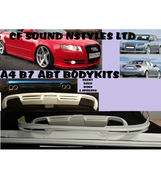 Audi A4 B7 Saloon SE Yrs 05-07, Full Abt bodykit Front Back Sides & Spoilers