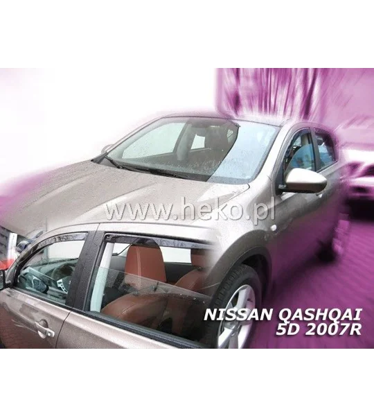 Nissan Quasqai Yrs 07-13 4 Piece Wind deflectors Heko 24257