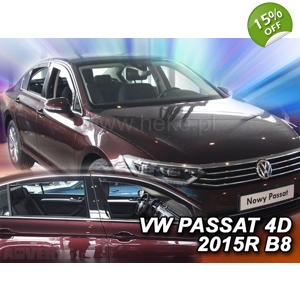 VW Passat B8 2015 onwards 4 Piece Wind deflectors Team Heko 31002