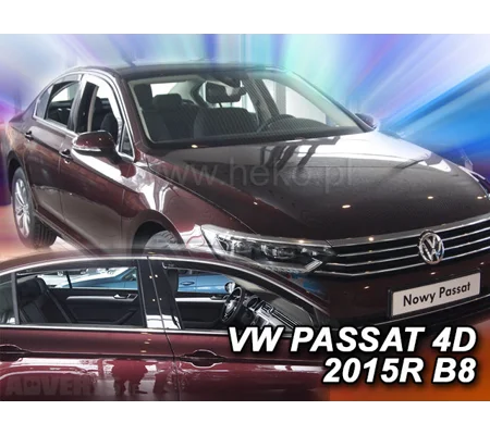 VW Passat B8 2015 onwards 4 Piece Wind deflectors Team Heko 31002