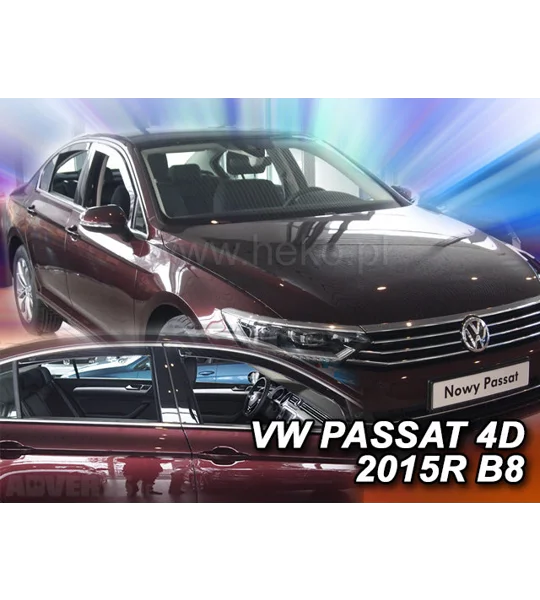 VW Passat B8 2015 onwards 4 Piece Wind deflectors Team Heko 31002
