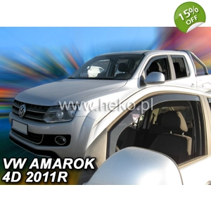 VW Amarok 2010-2022  4 Piece Wind deflectors Team Heko 31188