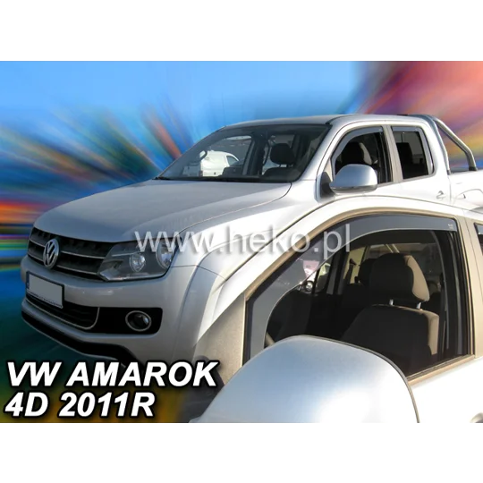 VW Amarok 2010-2022 4 Piece Wind deflectors Team Heko 31188