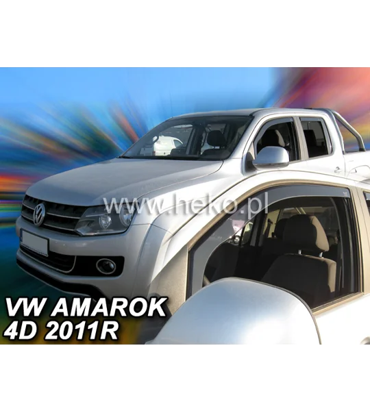 VW Amarok 2010-2022 4 Piece Wind deflectors Team Heko 31188