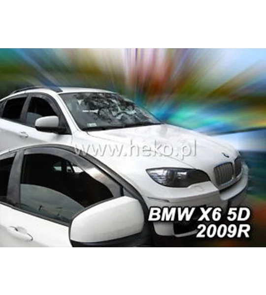 BMW X6 2009 onwards 4 Piece Wind deflectors Team Heko 11142