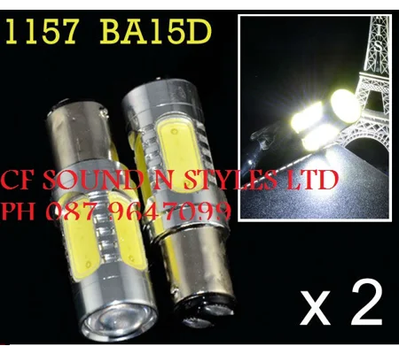 BA15D 1155 20Watts Taillight Reverse Lights LED Bulb CANBUS ERROR FREE