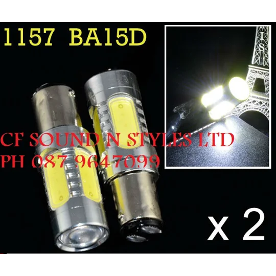 BA15D 1155 20Watts Taillight Reverse Lights LED Bulb CANBUS ERROR FREE