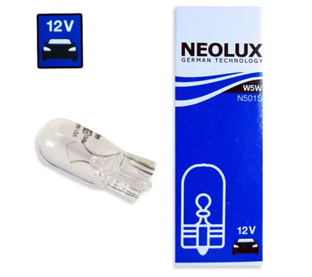 1x 501 W5W Neolux Parking Light Number / Licence Plate Light Bulb Standard