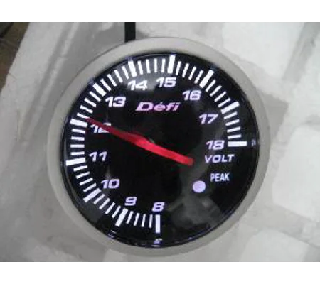 Defi Style Voltage Boost Gauge 60mm Stepper incl Mount