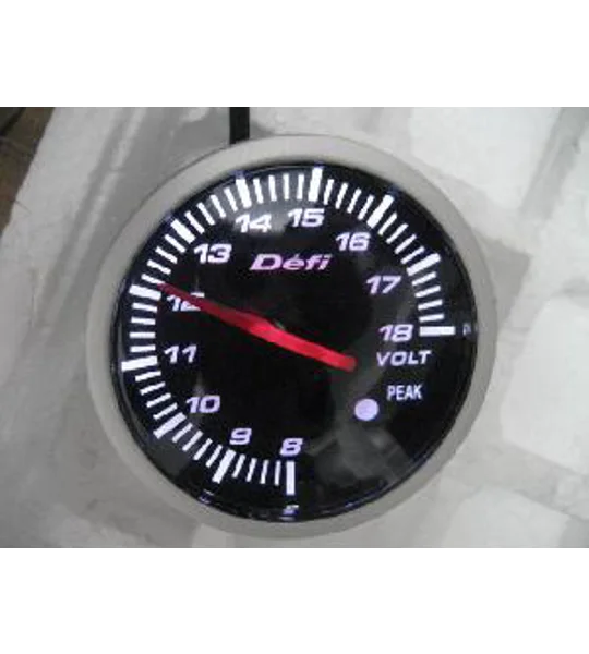 Defi Style Voltage Boost Gauge 60mm Stepper incl Mount