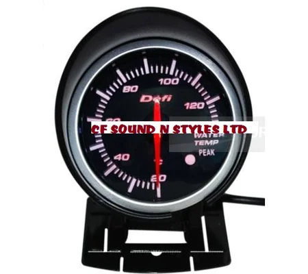 Defi Water Temp Gauge 60mm Stepper incl Mount & Sensor