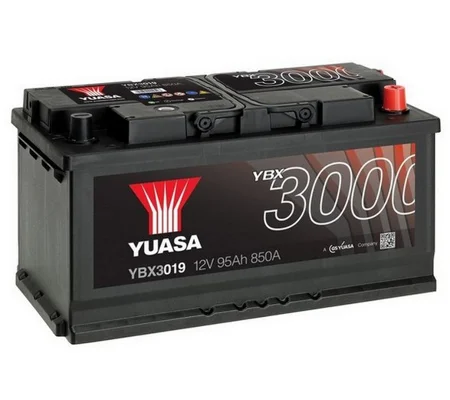 Yuasa Car Battery YBX3019, 95Ah 850A Cranking