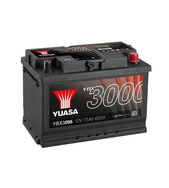 Yuasa Car Battery YBX3027, 550A 60AH