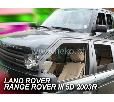 Range Rover III 5drs Yrs 03-on Brand New Heko 4 Piece Wind Deflectors