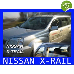 Nissan X Trail Yrs 01-07 Brand New Heko 4 Piece Wind Deflectors