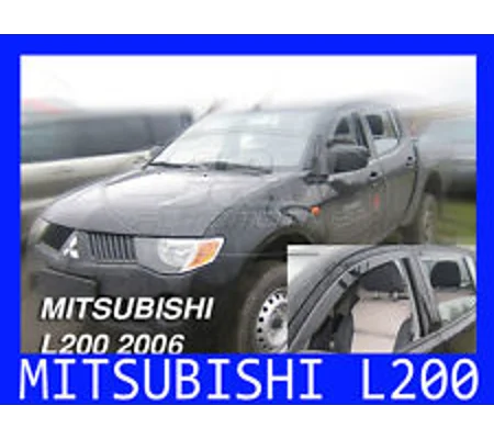 Mitsubishi L200 Yrs 06-on Brand New Heko 4 Piece Wind Deflectors
