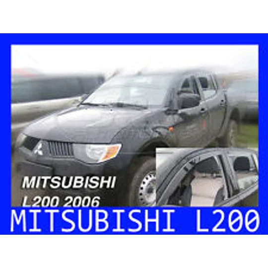 Mitsubishi L200 Yrs 06-on Brand New Heko 4 Piece Wind Deflectors